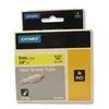 DYMO Rhino, kabelių žymėjimo vamzdelis, 9 mm, juodas tekstas ant geltonosio vamzdelio, 1,5 m skirtas kabelio skersmeniui nuo 2,0 mm iki 5,2 mm. DYMO / 18054