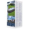 Bestway Bestway Power Steel rėmo rinkinys, 732 cm x 366 cm x 122 cm, baseinas (tamsiai ruda / mėlyna, medžio dekoro, su filtrų siurbliu)