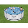 Bestway karkasinis baseinas su filtravimo pompa ir priedais, 3.66 x 1.22 m, pilkas, apvalus