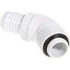 Bitspower jungtis, 45 laipsnių, G1/4 colio AG – 13 mm ID – pasukama, balta