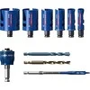 Gręžimo karūnų rinkinys Bosch EXPERT CONSTRUCTION MATERIAL; 20-64 mm; 10 vnt.