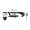 Bosch Akumuliatorinis kampinis gręžtuvas GWB 12V-10, be akumuliatorių ir kroviklio