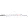 Bosch 3 siaurapj.pjūkleliai T 144 DF