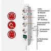 Ilgiklis BRENNENSTUHL Comfort-Line Plus, 4 lizdai, 2 m, + J plokš. kišt., 3G1,5, baltas