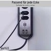 Buitinis ilgintuvas BRENNENSTUHL, 4 vt, 2USB, 2m