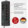 Brennenstuhl Premium-Line DUO ÜSS 8fach juodas 60kA/o.Filter 3m H05VV-F3G1,5 *DE*