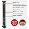 Brennenstuhl 1391010620, 3 m, Vidinis, Kampinis, IP20, Aliuminis, Juoda, Sidabras