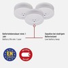 3x Brennenstuhl dūmų detektorius 1 metai