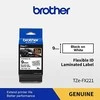 Brother Brolis | TZe-FX221 lanksti ID laminuota juosta | Juodas ant Balto | TZe | 8 m | 0,9 cm
