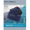 Kepurė Brubeck HM10180 Vilnos dangtelis dvisluoksnis mėlynas vienspalvis S / M