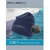 Kepurė Brubeck HM10180 Vilnos dangtelis dvisluoksnis mėlynas vienspalvis S / M