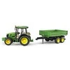 Bruder – John Deere 5115 M su apverčiama priekaba (02108)