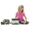 BRUDER džipas Land Rover su arklių priekaba 02592