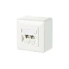 METZ CONNECT C6Amodul 2 port 180° modulis AP, grynai baltas