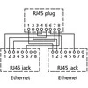 Verschiedene METZ CONNECT kabelių dalijimosi adapteris pnp 3 Ethernet/Ethernet