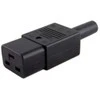 Maitinimo kabelis MicroConnect Maitinimo šaltinis C19, juodas (C19PLUG)
