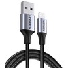 Kabelis UGREEN US199 Lightning į USB, 2.4A, 2m (juodas)