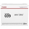 Canon 039 Originalus Juoda 1 vnt