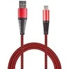 2GO USB kabelis USB-A – USB-C 1 m raudonas (795947)
