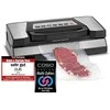 Caso | Bar Vacuum sealer | VR 690 advanced | Power 130 W | Temperature control | Juodas/Nerūdijantis plienas