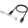 USB kabelis Graugear Graugear USB-E auf USB-C Erweiterungskabel, inkl PCI-Halterung