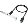 USB kabelis Graugear Graugear USB-E auf USB-C Erweiterungskabel, inkl PCI-Halterung