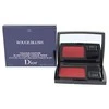 Christian Dior Rouge Satin Finish skaistalų kompaktinė pudra 999 Raudona 6.7 g
