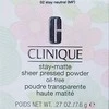 „Clinique Stay Matte Sheer“ presuota pudra, 02 Stay Neutral 7, 6 g