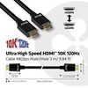 Club 3D Club3D CAC-1373 itin didelės spartos HDMI kabelis 10K 120Hz 48Gbps HDMI 2.1 Vyriškas ir Vyriškas 3 m, padengtas juodu auksu