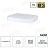 Dahua IP įrašymo įrenginys 8 kam., 4K 8MP, 1HDD, 8 PoE, 80Mbps, H.265/H.264, IVS