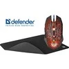 Defender su laidu žaidimų pelė SHOCK-110L juodos spalvos,6 buttons, 3200dpi, 52110