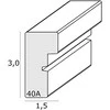 Nuotraukų rėmelis Deknudt S40AK1 P1 30x40 medinis baltas