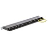 Delock 43316 - RJ-45 - LSA - Juodas - Metal - Rack mounting - 0.5U - 482.6 mm
