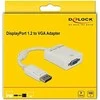 Delock Adapteris Displayport 1.2 vyriškas > VGA moteriškas baltas