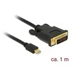 Kabelis Delock DisplayPort Mini - DVI-D 1m juoda (83988)