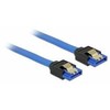 DELOCK Cable SATA 6 Gb/s lizdas tiesus > SATA lizdas tiesus 70cm mėlynas su auksiniais spaustukais