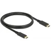 USB kabelis Delock USB-C - USB-C 1 m Juodas (85531)