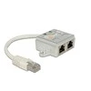 „Delock“ RJ45 prievado dvigubinimas 1 x RJ45 kištukas > 2 x RJ45 lizdai (2 x ISDN)
