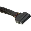 Delock SATA 15 kontaktų - SATA 15 kontaktų x2, 0,2 m, Juoda (60135)