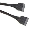 Delock SATA 15 kontaktų - SATA 15 kontaktų x2, 0,2 m, Juoda (60135)