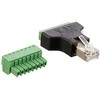 Delock Adapteris RJ45 kištukas > gnybtų blokas, 8 kontaktų 2 dalių