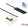 Delock Antenne WLAN MHF® I Stecker 802.11 ac/ax/a/h/b/g/n 2 - 4 dBi 15 cm