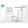 Įkroviklis automobilinis Devia Smart MFI su 2 USB jungtimis (2.4A) + MFI Lightning baltas