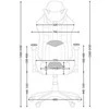 Diablo Chairs Diablo X-Ray 2.0 King Size Juodas-Baltas ergonominė kėdė