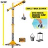Dickie Toys Didelis nuotolinio valdymo kranas, 150 cm besisukanti ranka, titaninis kranas, nuotolinio valdymo pultas su USB + šviesa