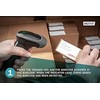 Assmann elektroninis DIGITUS 2D brūkšninių kodų skaitytuvas, dvikryptis 200 nuskaitymų/sek. 2 m USB-RJ45 kabelis su laikikliu