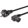 Assmann Electronic DIGITUS maitinimo laidas CEE 7/7 Typ-F - C13 90° kampu M/F 1,8m H05VV-F3G 0,75qmm bl