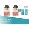DIGITUS Patchkabel Cat6 S/FTP 2xRJ45 0.5m schw Hebelschutz Polybeutel