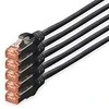Digitus DK-1644-100-BL-5 tinklo kabelis Juoda 10 m Cat6 S/FTP (S-STP)