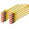 Digitus Patrikas CAT6, S-FTP, 0,5 m, geltona, 10 vienetų (DK- 1644 -005- Y- 10)